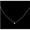 Image 2 : 0.09ct Diamond Necklace - 14KT Yellow Gold