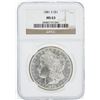 Image 1 : 1881 NGC MS63 Morgan Silver Dollar
