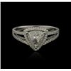 Image 1 : 14KT White Gold 1.70ctw Diamond Ring