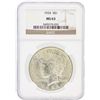 Image 1 : 1924 NGC MS63 Peace Silver Dollar