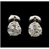 Image 1 : 2.57ctw Diamond Stud Earrings - 14KT White Gold
