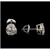 Image 2 : 2.57ctw Diamond Stud Earrings - 14KT White Gold
