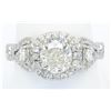 Image 6 : Mark Broumand Designer 2.89ctw Diamond Ring - Platinum