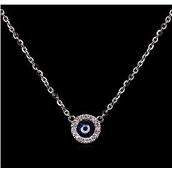 0.21ctw Diamond Necklace - 14KT White Gold