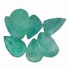 Image 1 : 4.26ctw Pear Mixed Emerald Parcel