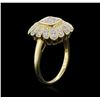 Image 3 : 14KT Yellow Gold 0.48ctw Diamond Ring
