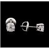 Image 2 : 1.20ctw Diamond Stud Earrings - 14KT White Gold