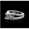 Image 2 : 18KT White Gold 2.73ctw Diamond Ring