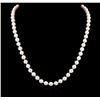 Image 2 : 6.5-7MM Akoya Pearl Necklace - 14KT White Gold