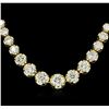 Image 1 : 18KT Yellow Gold 17.01ctw Diamond Necklace