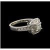 Image 2 : 1.01ctw Diamond Ring - 14KT White Gold