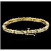 Image 2 : 14KT Yellow Gold 1.63ctw Diamond Bracelet