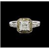 Image 1 : 14KT White Gold 1.31ctw Diamond Ring