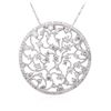 Image 1 : 14KT White Gold 1.25ctw Diamond Pendant With Chain