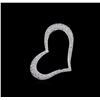 Image 2 : 0.50ctw Diamond Heart Pendant - 14KT White Gold
