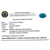 Image 2 : 3.45ct. One Oval Cut Natural Emerald