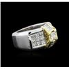 Image 2 : 2.87ctw Diamond Ring - 18KT White and Yellow Gold