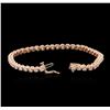Image 3 : 14KT Rose Gold 2.57ctw Diamond Tennis Bracelet