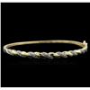 Image 1 : 0.20ctw Diamond Bangle Bracelet - 10KT Yellow Gold