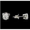 Image 2 : 1.50ctw Diamond Stud Earrings - 14KT White Gold