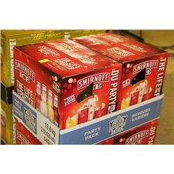 FLAT OF 24 BOTTLES OF SMIRNOFF ICE(VARIETY)
