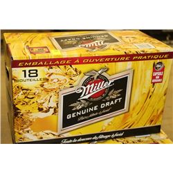 CASE OF 18 BOTTLES OF MILLER GENUINE DRAFT