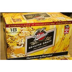 CASE OF 18 BOTTLES OF MILLER GENUINE DRAFT