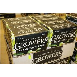 FLAT OF 24 BOTTLES OF GROWERS GRANNY SMITH APPLE