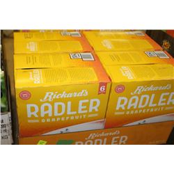 FLAT OF 24 BOTTLES OF RICKARD'S GRAPEFRUIT BEER