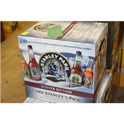 CASE OF 12 BOTTLES OF STANLEY PARK WINTER EDITION