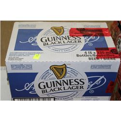 CASE OF 24 BOTTLES OF GUINNESS BLACK LAGER