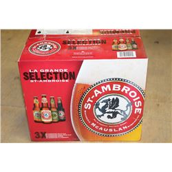 CASE OF 12 BOTTLES OF ST-AMBROISE STRONG BEER