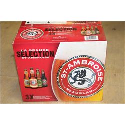 CASE OF 12 BOTTLES OF ST-AMBROISE STRONG BEER