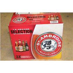 CASE OF 12 BOTTLES OF ST-AMBROISE STRONG BEER