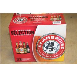 CASE OF 12 BOTTLES OF ST-AMBROISE STRONG BEER