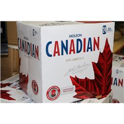 CASE OF 24 CANS OF MOLSON CANADIAN BEER