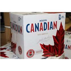 CASE OF 24 CANS OF MOLSON CANADIAN BEER