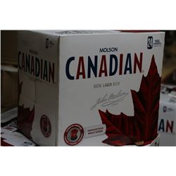 CASE OF 24 CANS OF MOLSON CANADIAN BEER