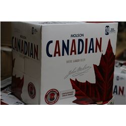 CASE OF 24 CANS OF MOLSON CANADIAN BEER
