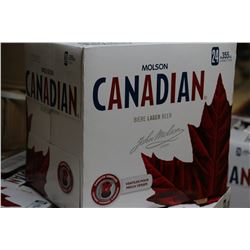CASE OF 24 CANS OF MOLSON CANADIAN BEER