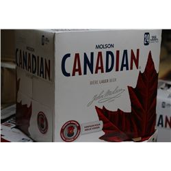 CASE OF 24 CANS OF MOLSON CANADIAN BEER