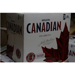 CASE OF 24 CANS OF MOLSON CANADIAN BEER