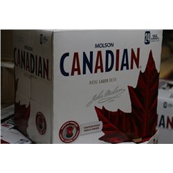 CASE OF 24 CANS OF MOLSON CANADIAN BEER