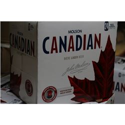 CASE OF 24 CANS OF MOLSON CANADIAN BEER