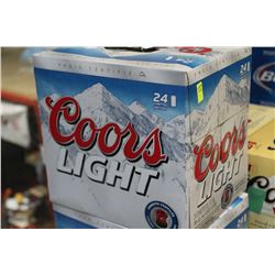 CASE OF 24 CANS OF COORS LIGHT BEER