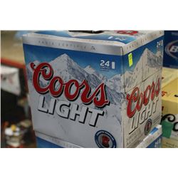 CASE OF 24 CANS OF COORS LIGHT BEER