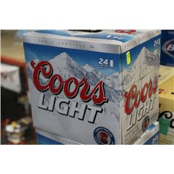 CASE OF 24 CANS OF COORS LIGHT BEER
