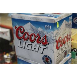 CASE OF 24 CANS OF COORS LIGHT BEER