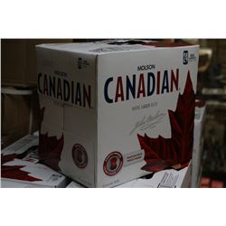CASE OF 24 CANS OF MOLSON CANADIAN BEER