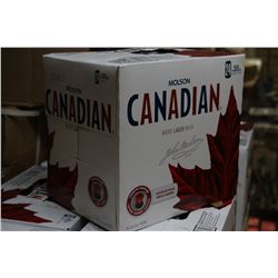 CASE OF 24 CANS OF MOLSON CANADIAN BEER